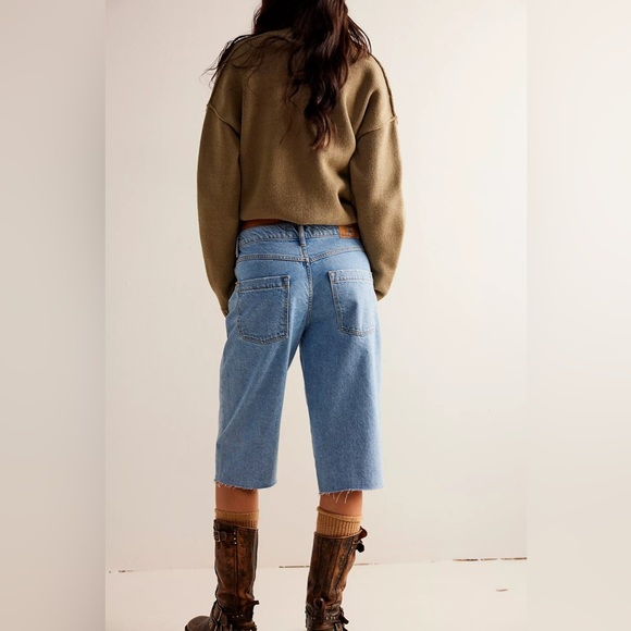 We The Free Jam Session Capri Stylish Blue Women's Jeans - Picture 4 of 11